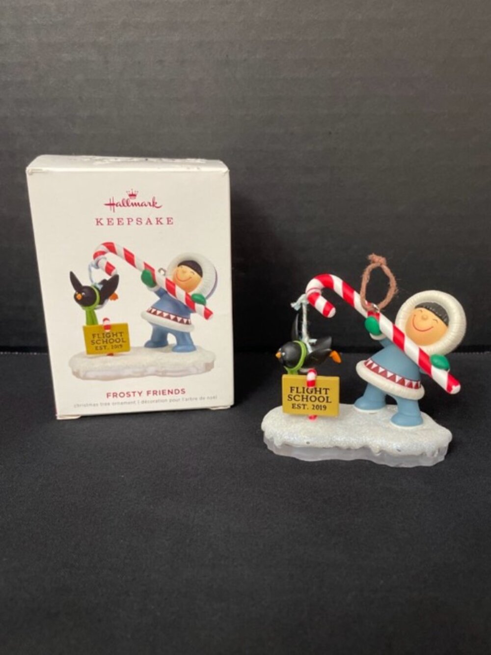 Hallmark Frosty Friends Penguin Flight School Ornament w/ Original Box 2019